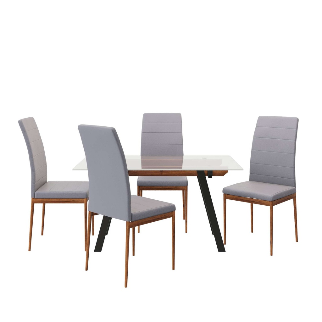 EDINBURGH 1+4 Dining Set, Grey