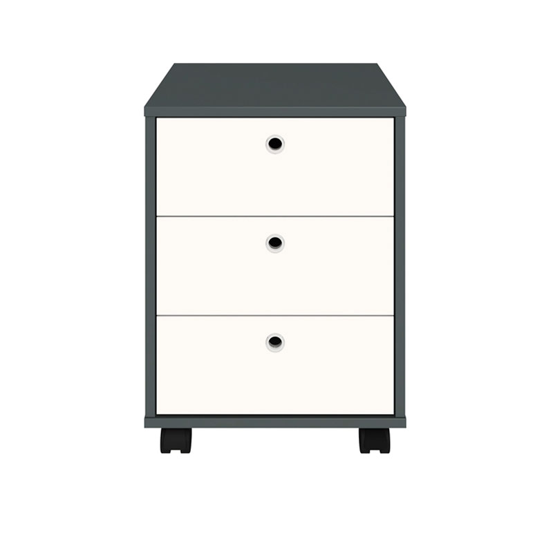  Sinop Chest of 3 Drawers - Gray/ White