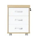  Alvorada Chest Of 3 Drawers II - Light Oak/ White