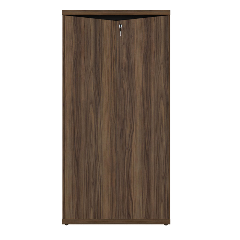  Teresopolis 1600 2 Doors High Cabinet - Nogal/ Black