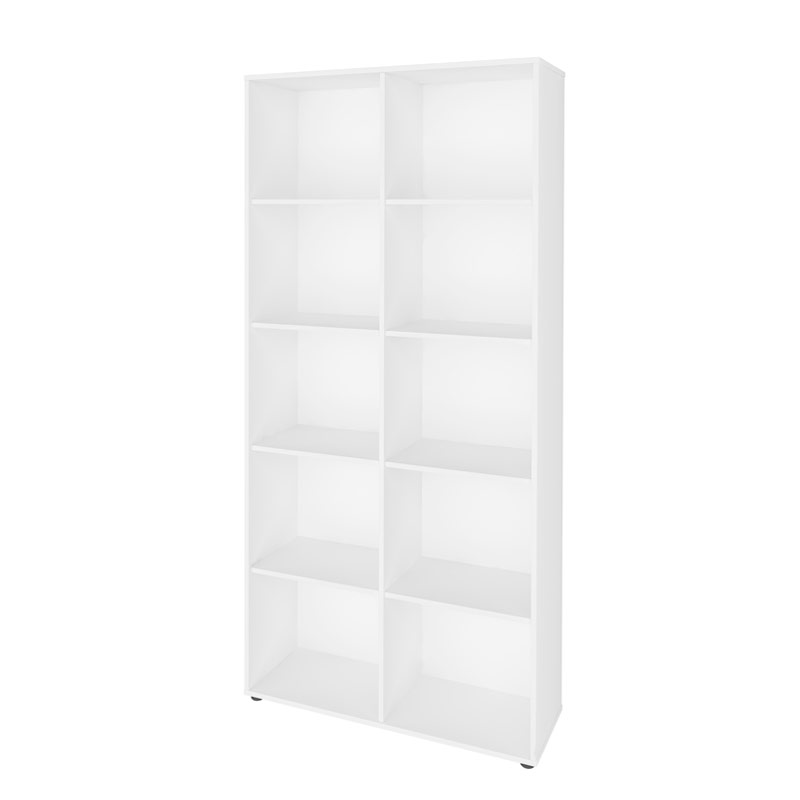  Itaborao Bookcase, White, 80x187 cm