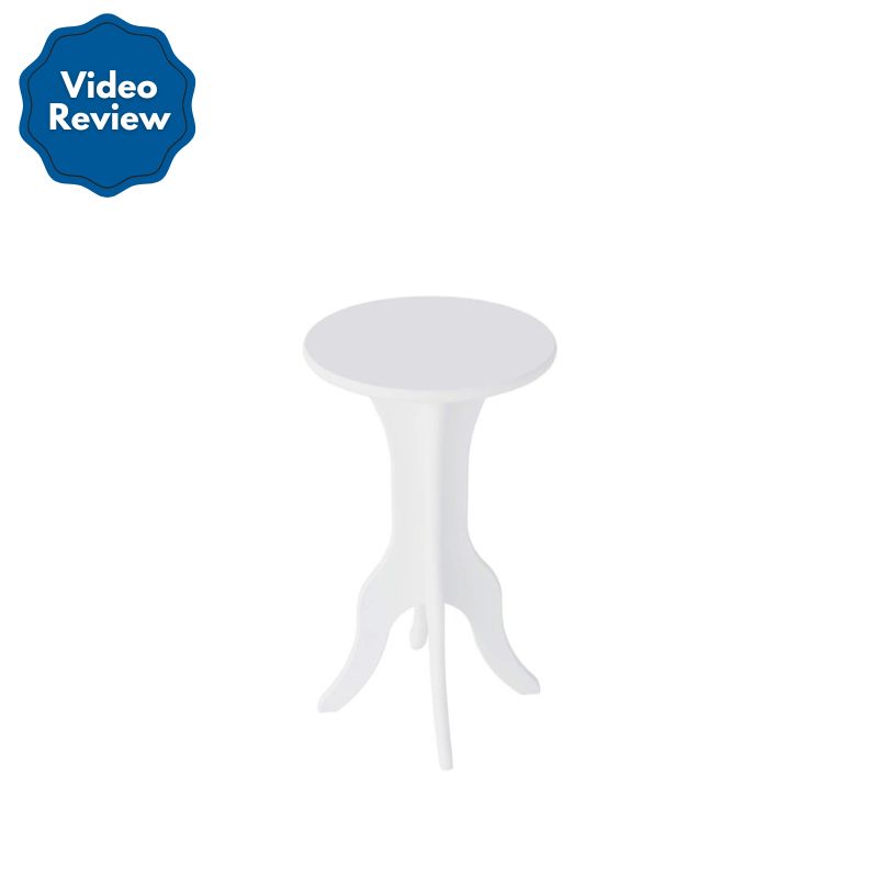 Diadema End Table - White