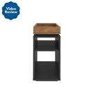 Petrolina End Table - Black/ Pine