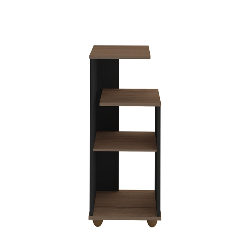 Montes Claros End Table - Walnut/ Black