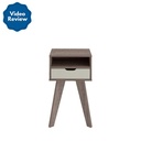 Campina Grande End Table - Cinnamon/ Off White