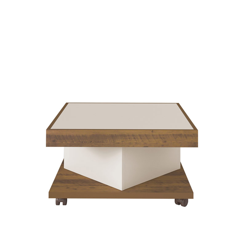 Santos Coffee Table - Pine/ Off White 