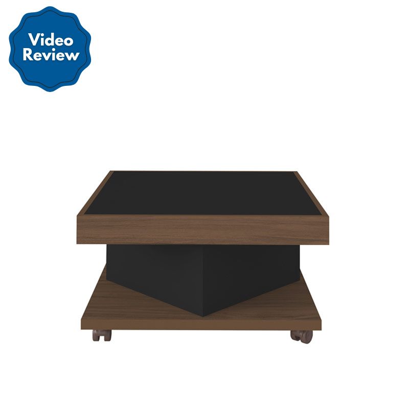 Santos Coffee Table - Walnut/ Black