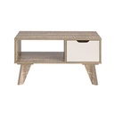 Campina Grande Coffee Table - Cinnamon/ Off White