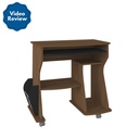 Sao Vicente Computer Table - Walnut/ Black