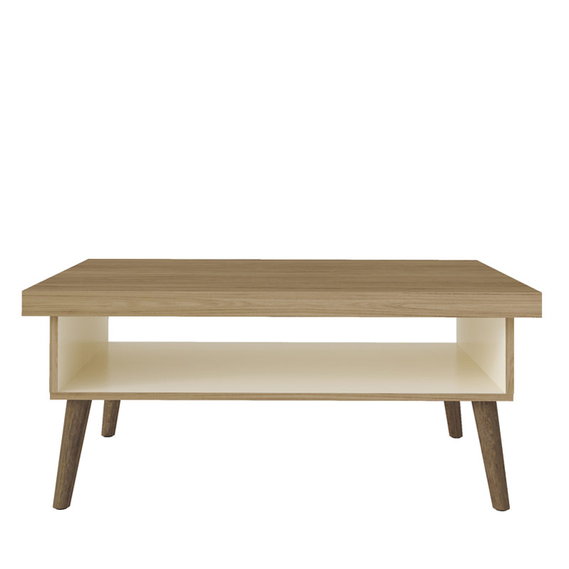 Macapa Coffee Table - Oak/ Off White