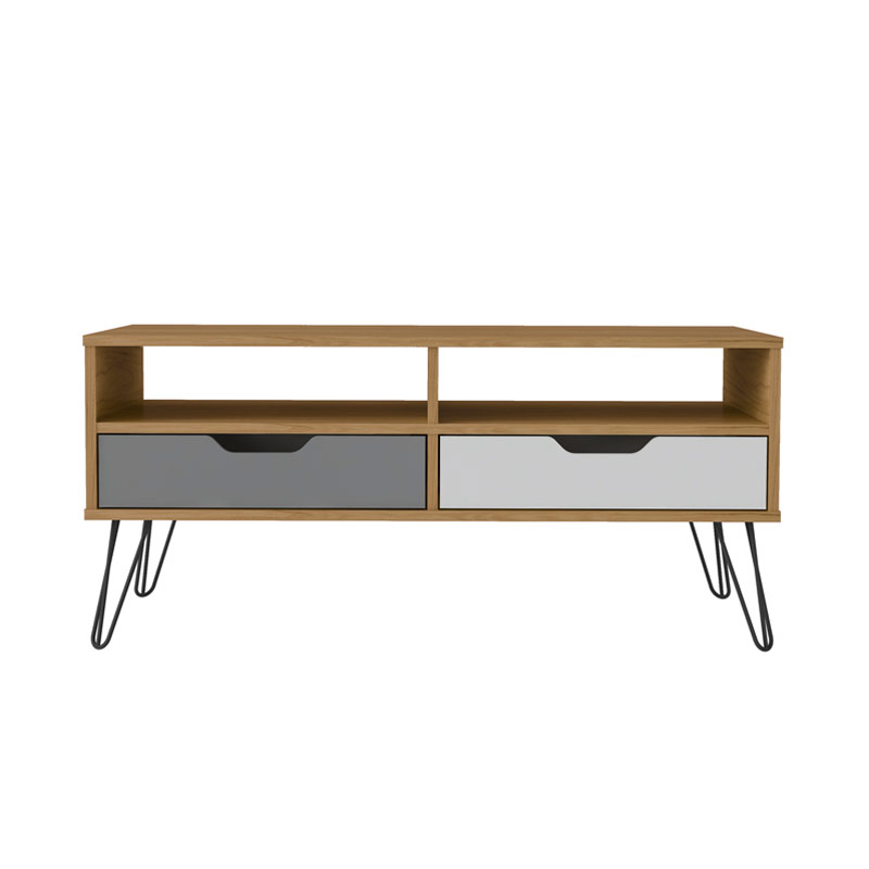 Sao Paulo Coffee Table - Oak/Graphite/White