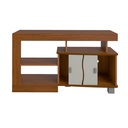 Manaus Tv Stand - Cedar-Cedar/ Off White