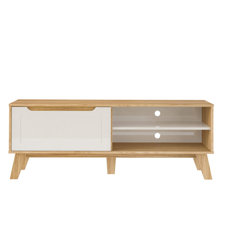 Belo Horizonte Tv Stand - Oak/ Off White