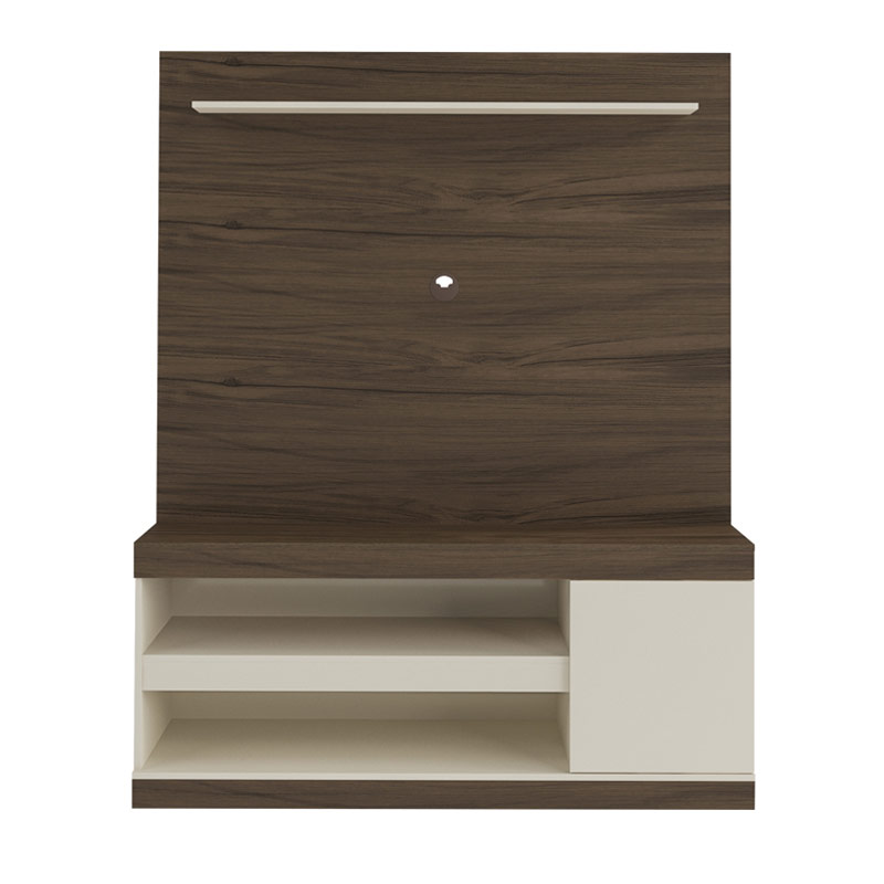 Natal Entertainment Center - Walnut/ Off White