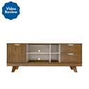 Goiania Tv Stand - Pine/ Off White