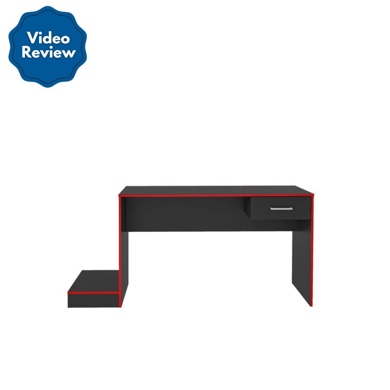 Limeira Desk - Black/ Red