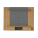 Teofilo Otoni Tv Wall Panel - Oak/ Graphite