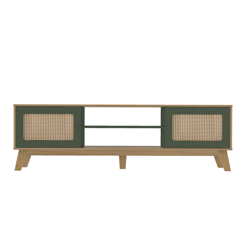 Salvador Tv Stand - Oak/ Mint