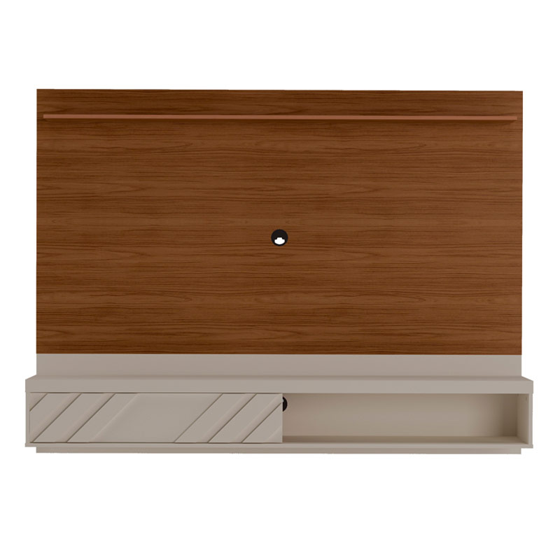 Boa Vista Tv Wall Panel - Off White/ Cedar