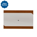 Fortaleza Tv Wall Panel - Cedar/ Off White