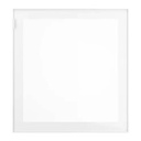 Glassvik with clear glass front,white