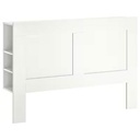 IKEA BRIMNES Headboard with Storage Compartment, White -Queen Size,150cm