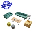 MICAELA 3 seat fabric Sofa