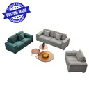 YSABEL 3 seat fabric Sofa