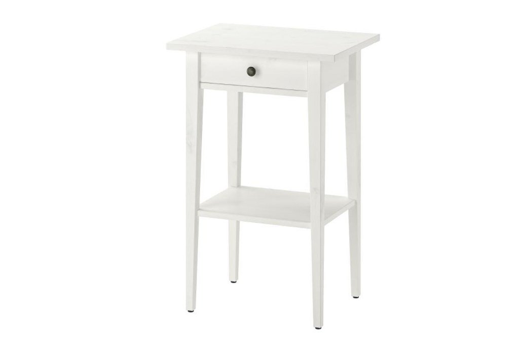 IKEA HEMNES Bedside Table, White Stain