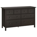 IKEA HEMNES Chest of 8 Drawers, Black-Brown 160X96 cm