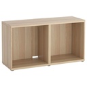 BESTA TV bench white stained oak effect 120x40x64 cm