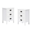 JAGGER Nightstand White 2Pcs set