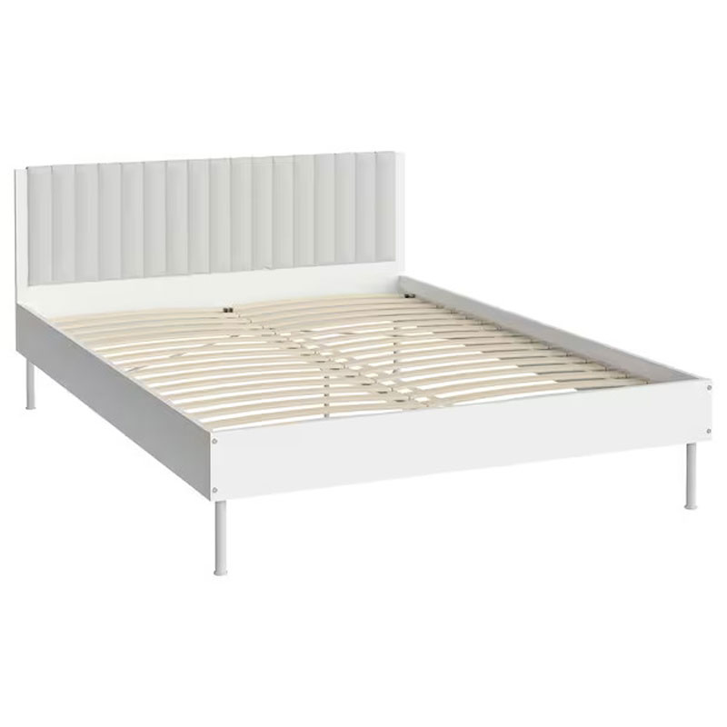 IKEA BRUKSVARA bed frame white 150x200 cm,queen size