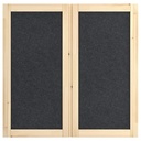 IVAR Door, dark grey/felt, 42x83 cm