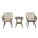 DAVE Outdoor steel frame, PE-Rattan Chair