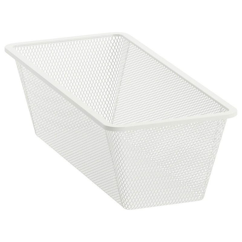 IKEA JONAXEL Mesh Basket, White, 25x51x15 cm