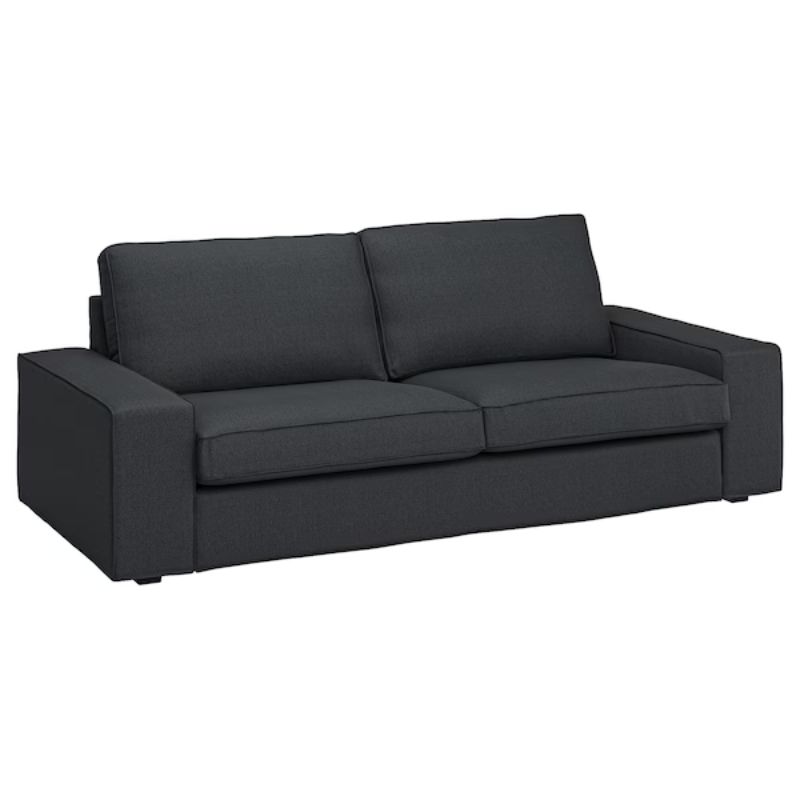 IKEA KIVIK Cover Three-Seat Sofa, Tresund Anthracite