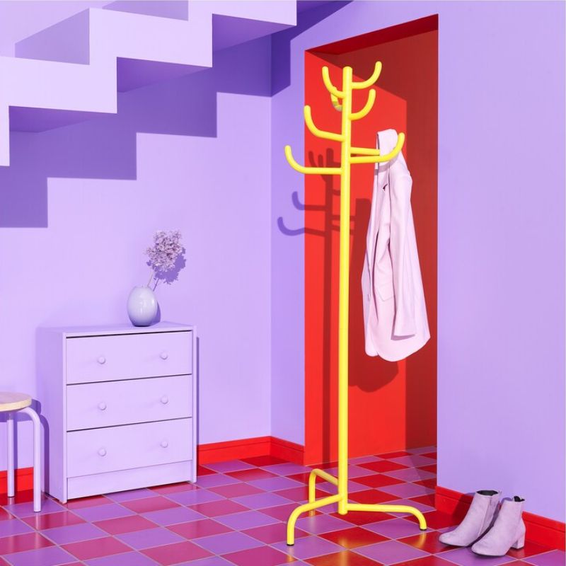 BONDSKÄRET Hat & Coat Stand, Yellow, 175 cm 