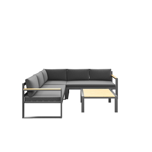 Oneida Outdoor Sofa Set, Black