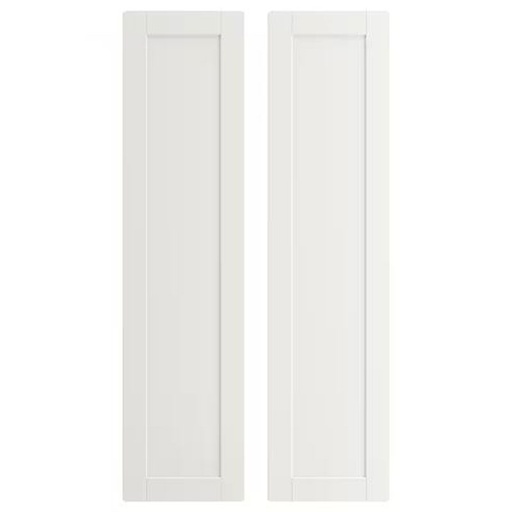 SMÅSTAD Door, white/with frame, 30x120 cm