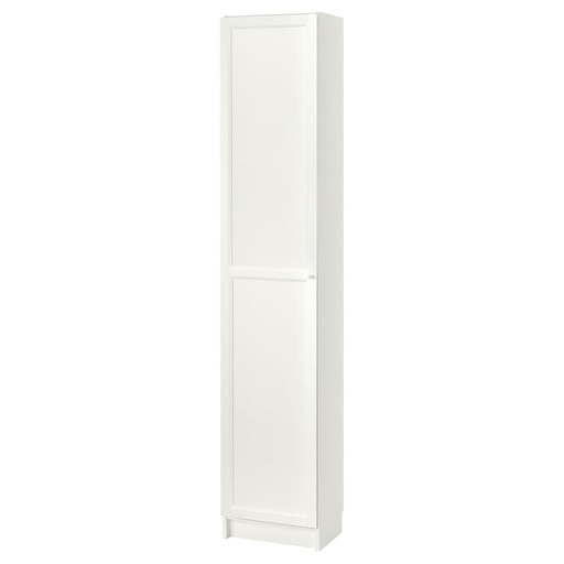 BILLY / OXBERG Bookcase with Doors, White, 40x30x202 cm