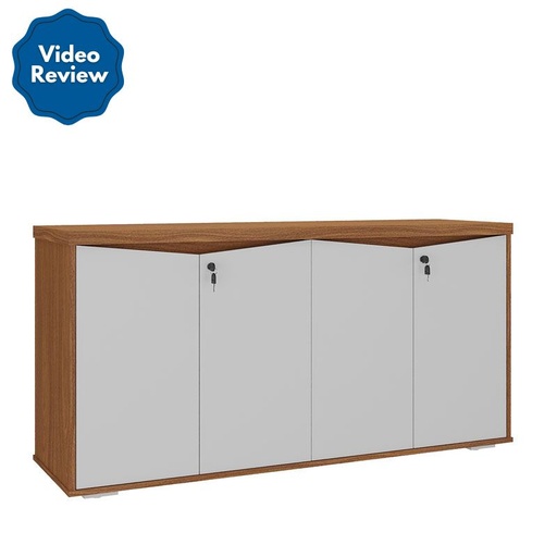 Resende 4 Doors Cabinet - Freijo/ White