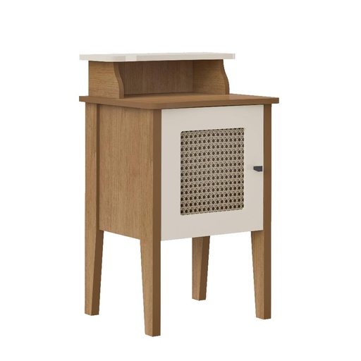 Charlotte End Table, Cherry-Off White