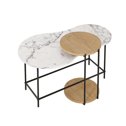 Isıklar CARRARA - OAK COFFEE TABLES