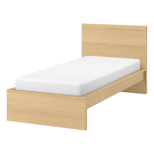 MALM
Bed Frame, high, White Stained Oak Veneer/Luroy, 90x200 cm