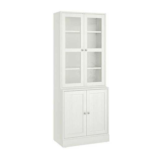 IKEA HAVSTA Storage Combination W Glass-Doors, White,Size 81X47X212 cm 