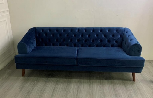 Salem Chesterfield 3 Seater Sofa-Blue