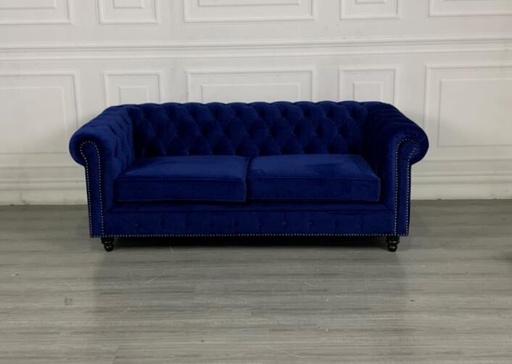 Virginia Chestfield 3 Seater Sofa Set,Blue