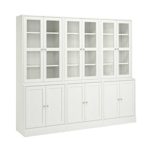 HAVSTA Storage Combination W Glass-Doors White 243X47X212 cm