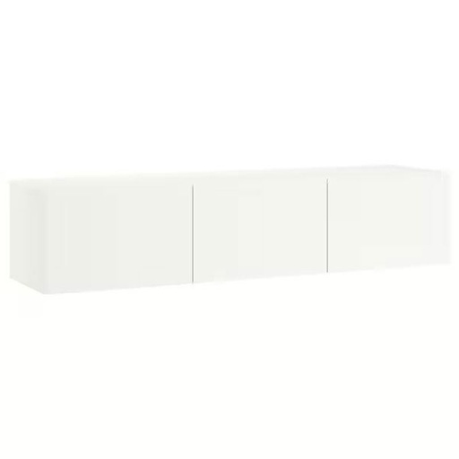 IKEA BESTA TV Bench with Doors, White, Lappviken White,180X42X38cm